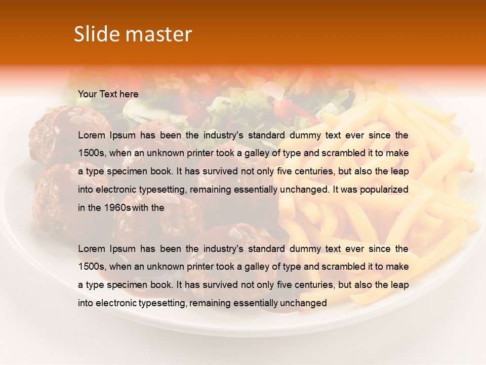 Beef Grilled Appetiser PowerPoint Template