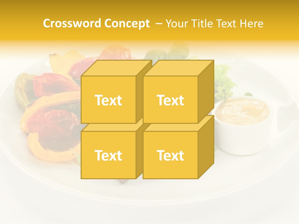 Cooked Diet Horizontal PowerPoint Template