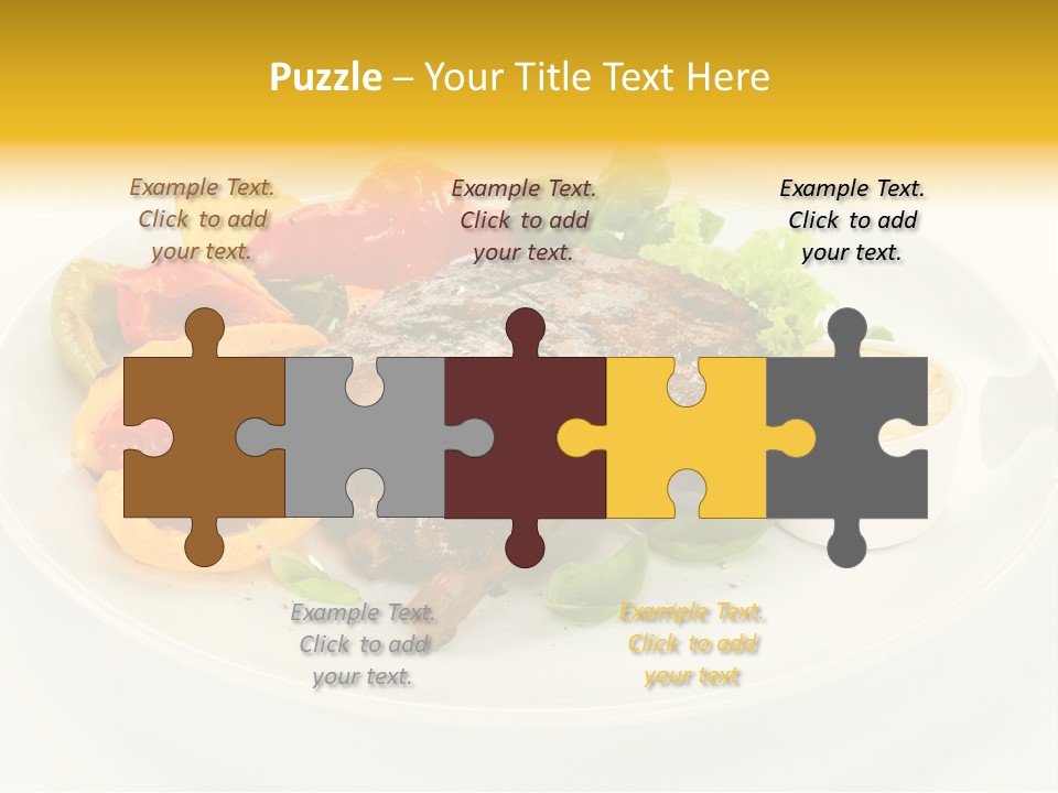 Cooked Diet Horizontal PowerPoint Template