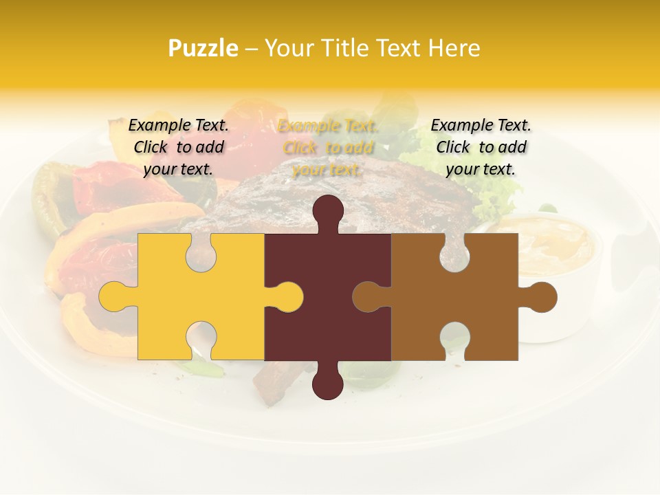 Cooked Diet Horizontal PowerPoint Template