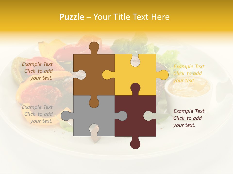Cooked Diet Horizontal PowerPoint Template