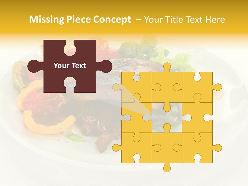 Cooked Diet Horizontal PowerPoint Template