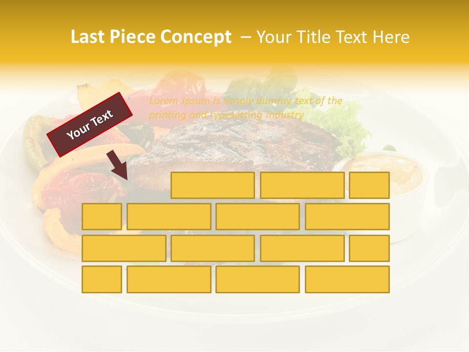 Cooked Diet Horizontal PowerPoint Template
