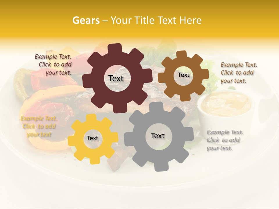 Cooked Diet Horizontal PowerPoint Template