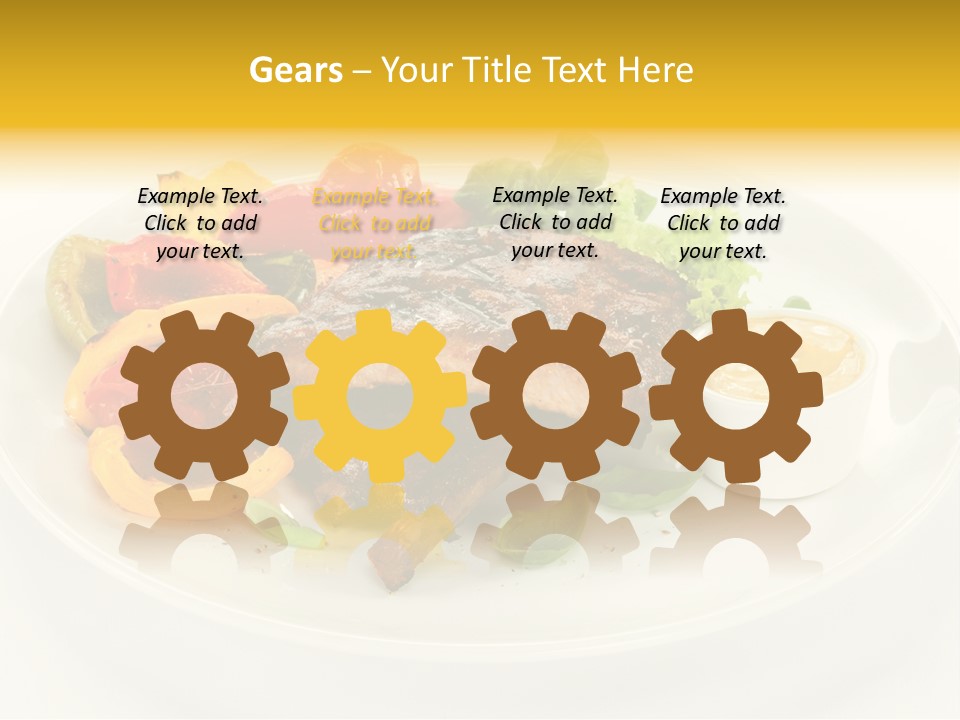 Cooked Diet Horizontal PowerPoint Template