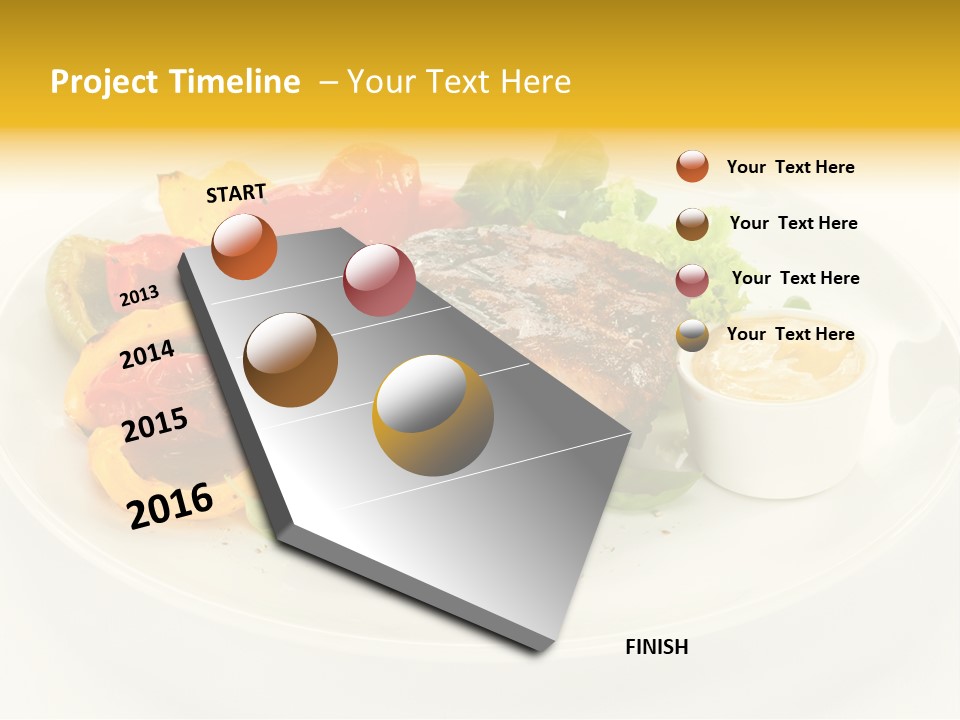 Cooked Diet Horizontal PowerPoint Template