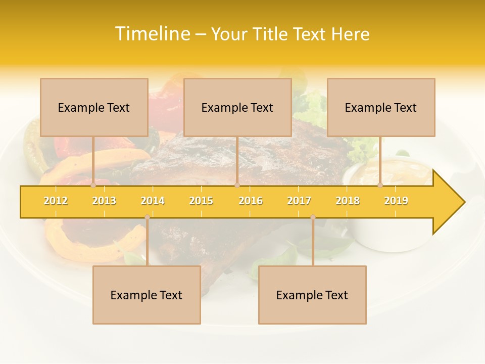 Cooked Diet Horizontal PowerPoint Template