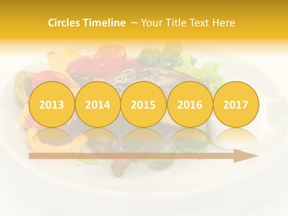 Cooked Diet Horizontal PowerPoint Template