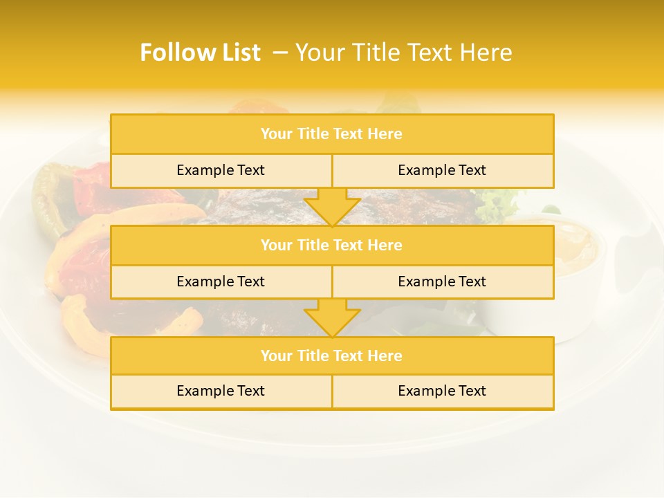 Cooked Diet Horizontal PowerPoint Template