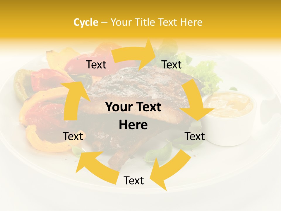 Cooked Diet Horizontal PowerPoint Template