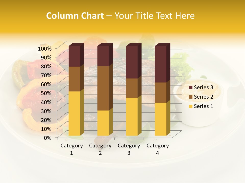 Cooked Diet Horizontal PowerPoint Template