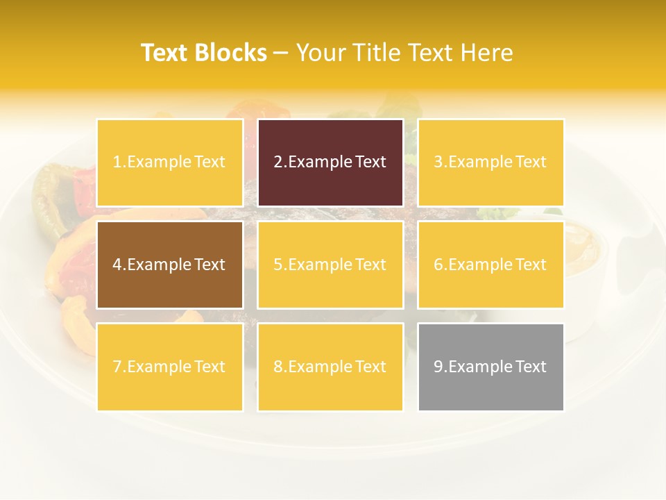 Cooked Diet Horizontal PowerPoint Template