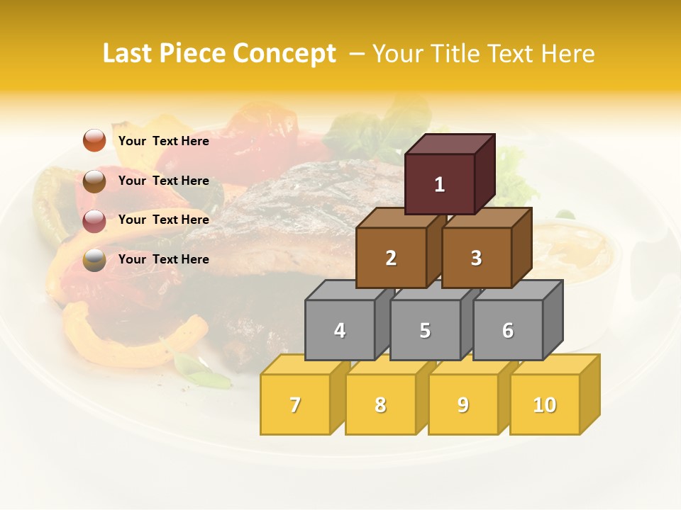 Cooked Diet Horizontal PowerPoint Template