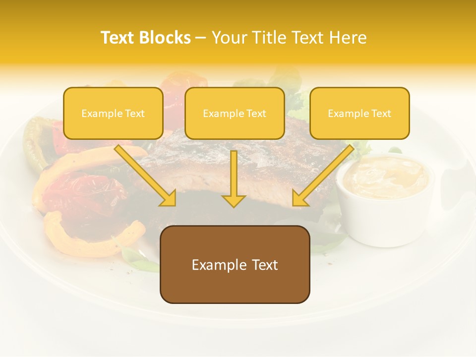 Cooked Diet Horizontal PowerPoint Template