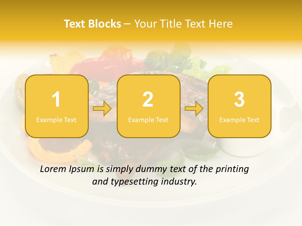 Cooked Diet Horizontal PowerPoint Template