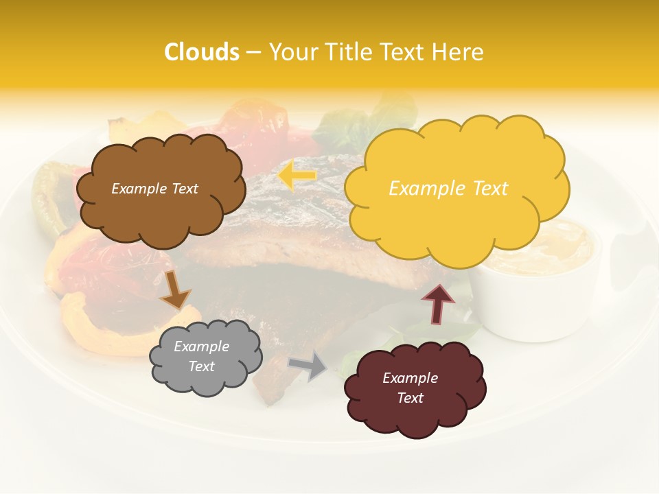 Cooked Diet Horizontal PowerPoint Template