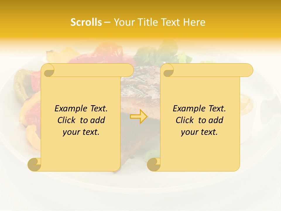 Cooked Diet Horizontal PowerPoint Template