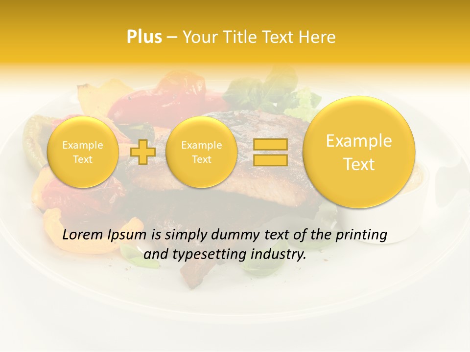 Cooked Diet Horizontal PowerPoint Template