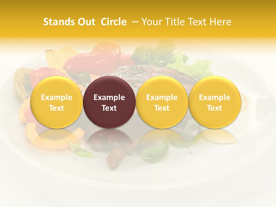 Cooked Diet Horizontal PowerPoint Template