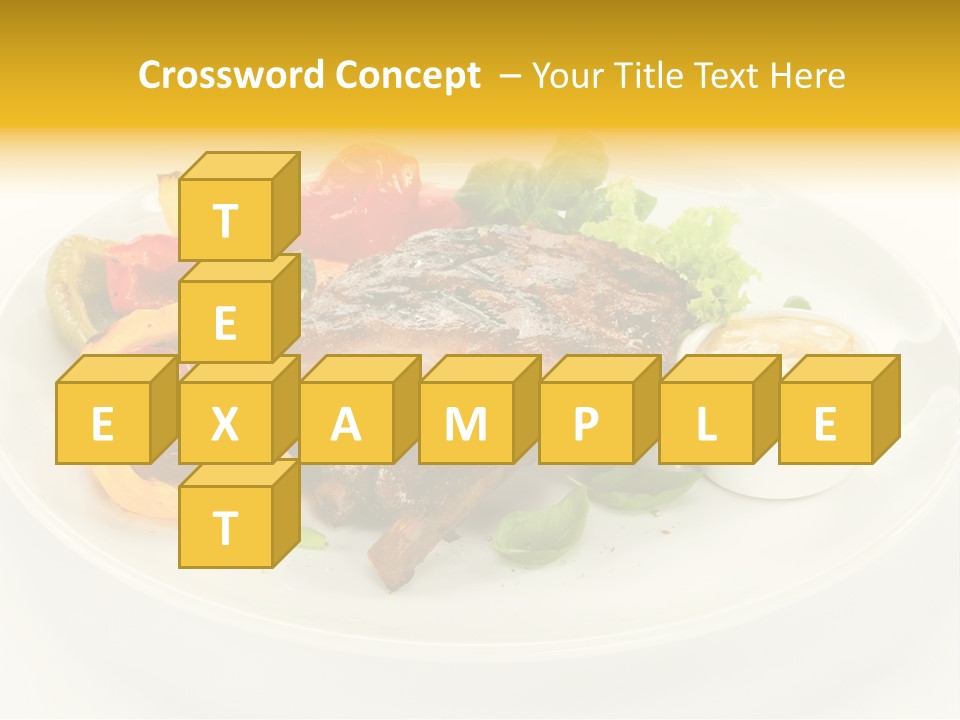 Cooked Diet Horizontal PowerPoint Template