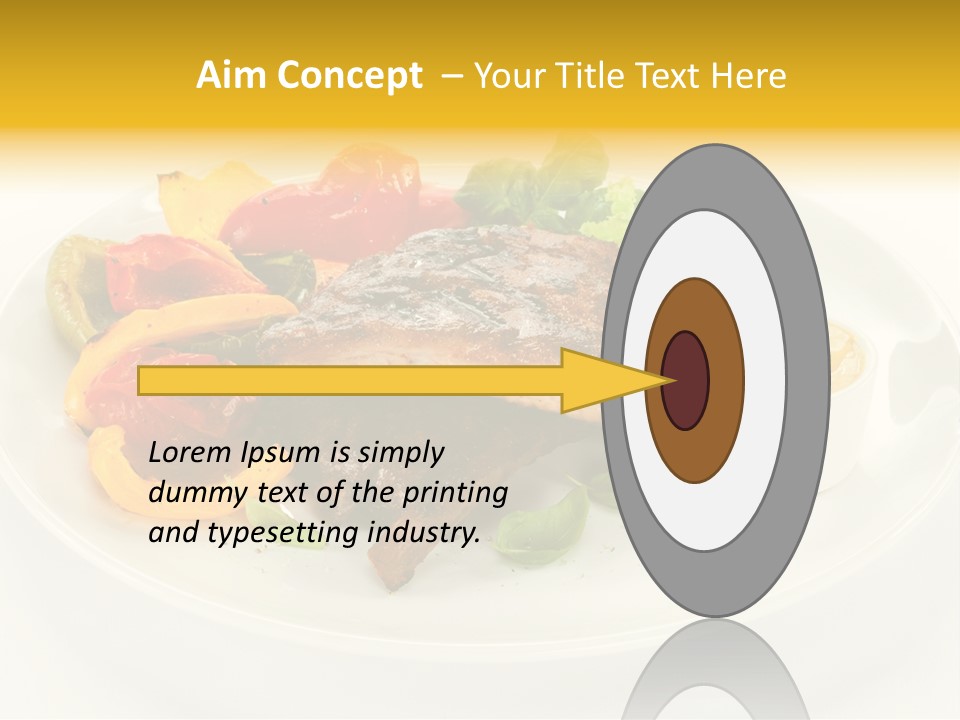Cooked Diet Horizontal PowerPoint Template