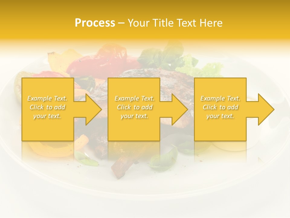 Cooked Diet Horizontal PowerPoint Template