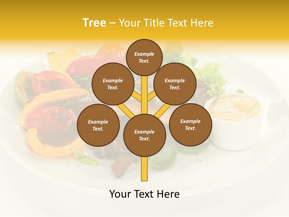Cooked Diet Horizontal PowerPoint Template