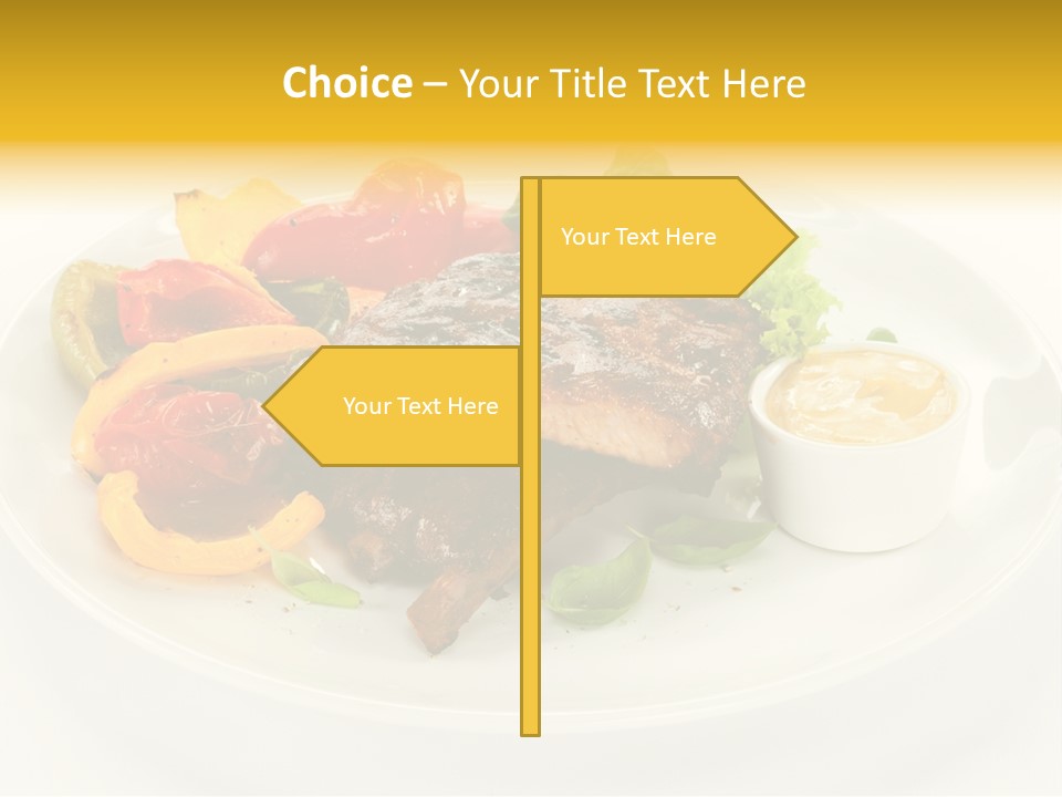 Cooked Diet Horizontal PowerPoint Template
