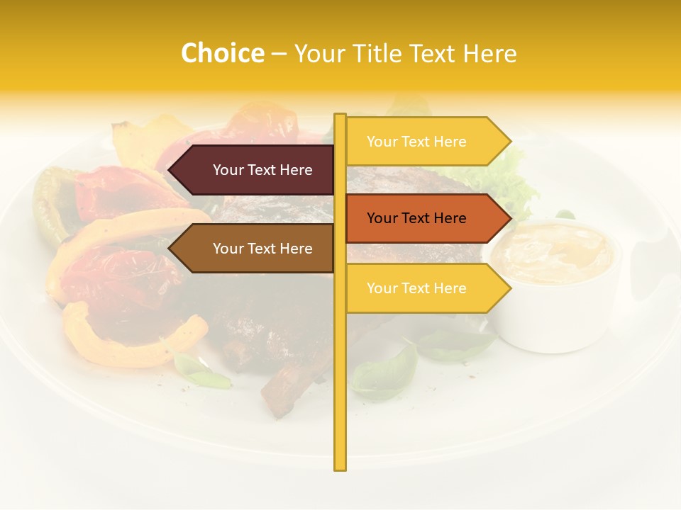 Cooked Diet Horizontal PowerPoint Template