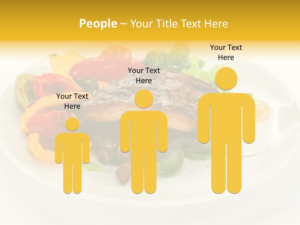 Cooked Diet Horizontal PowerPoint Template