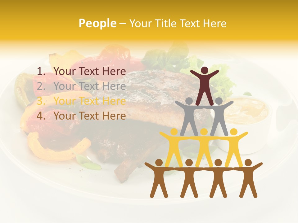 Cooked Diet Horizontal PowerPoint Template