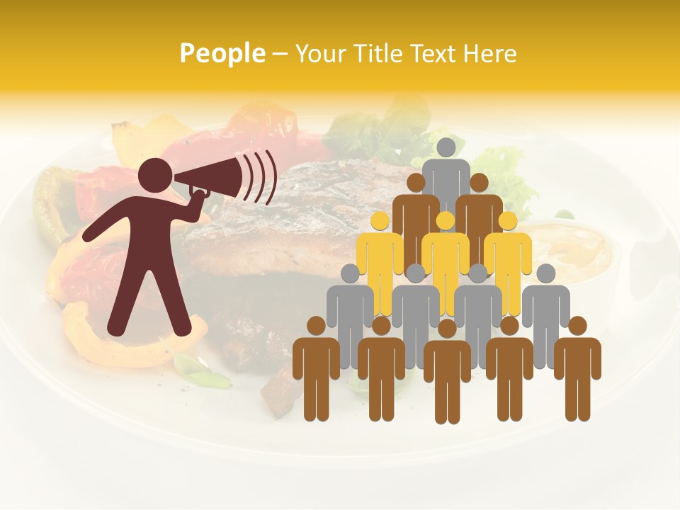 Cooked Diet Horizontal PowerPoint Template