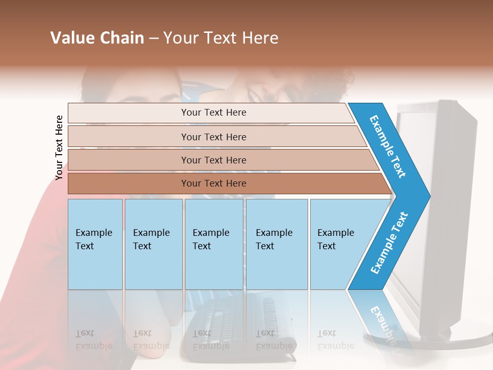Studying Girl Schoolboy PowerPoint Template