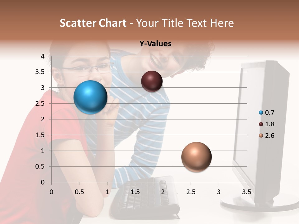 Studying Girl Schoolboy PowerPoint Template