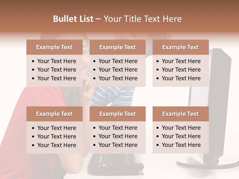 Studying Girl Schoolboy PowerPoint Template