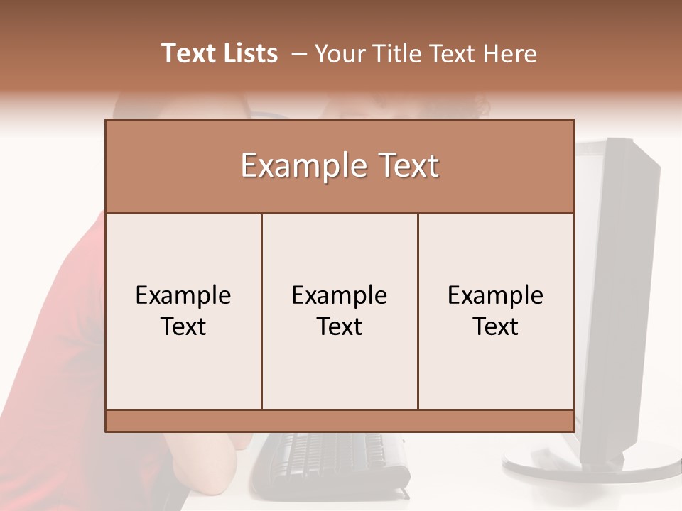 Studying Girl Schoolboy PowerPoint Template