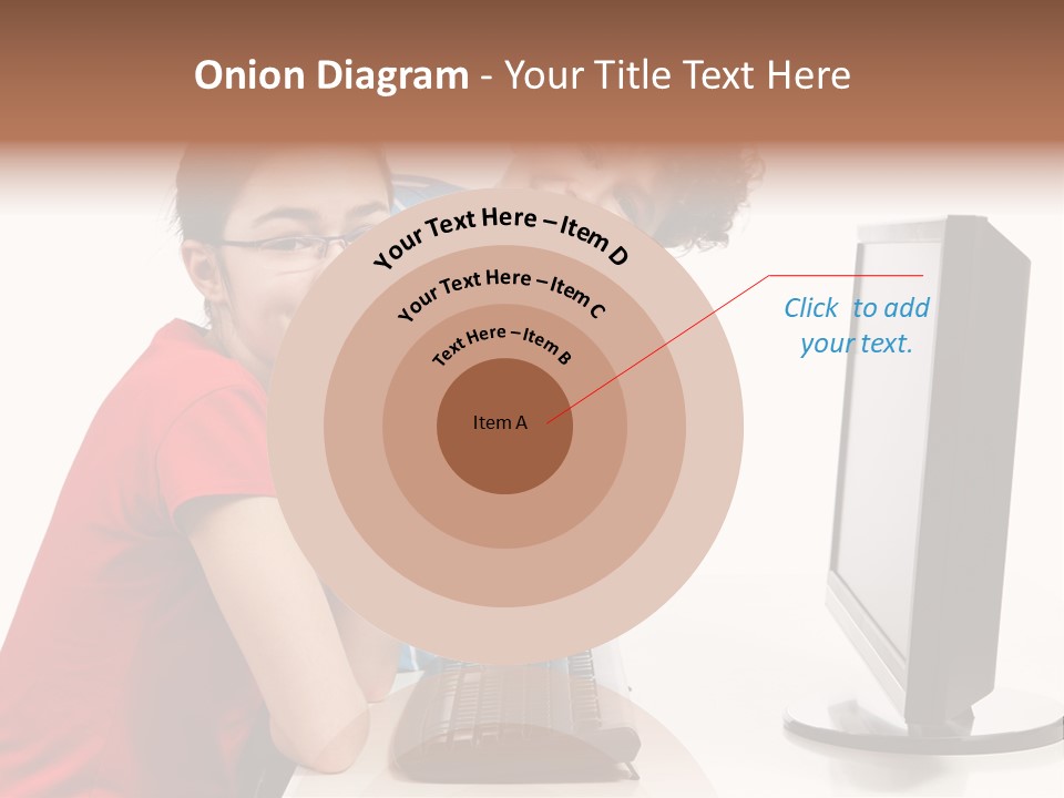 Studying Girl Schoolboy PowerPoint Template