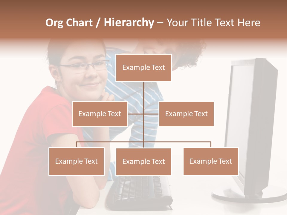 Studying Girl Schoolboy PowerPoint Template