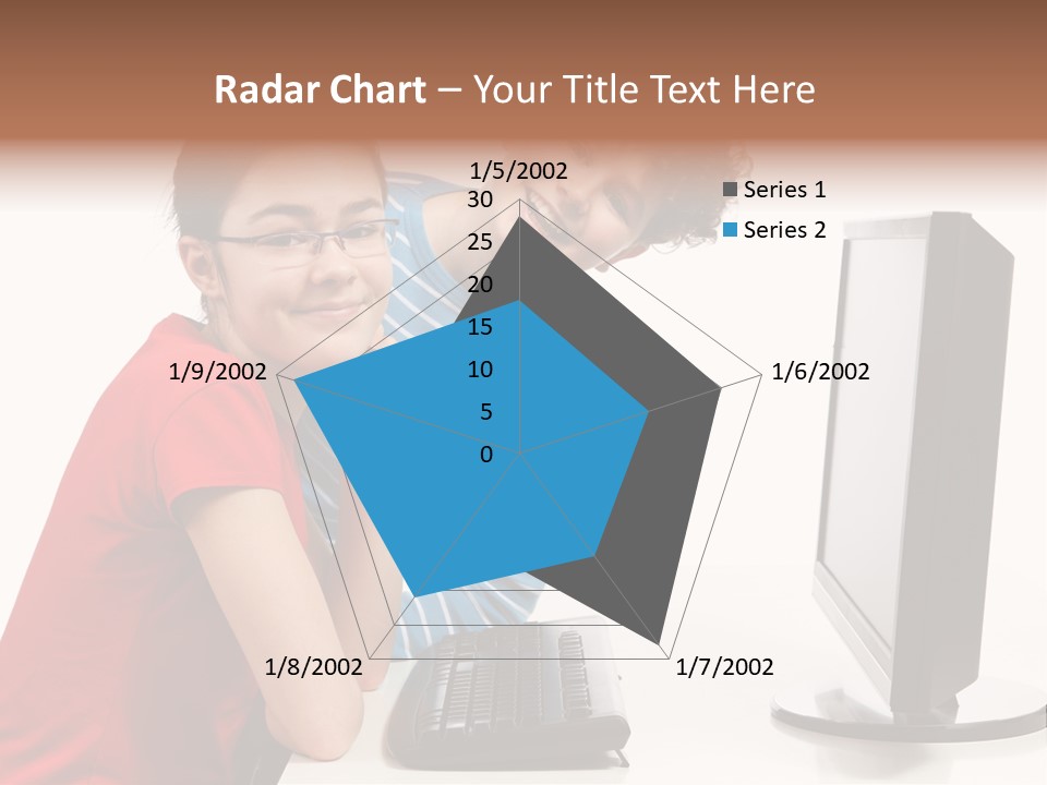 Studying Girl Schoolboy PowerPoint Template