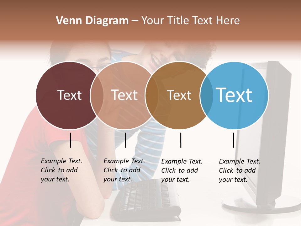 Studying Girl Schoolboy PowerPoint Template