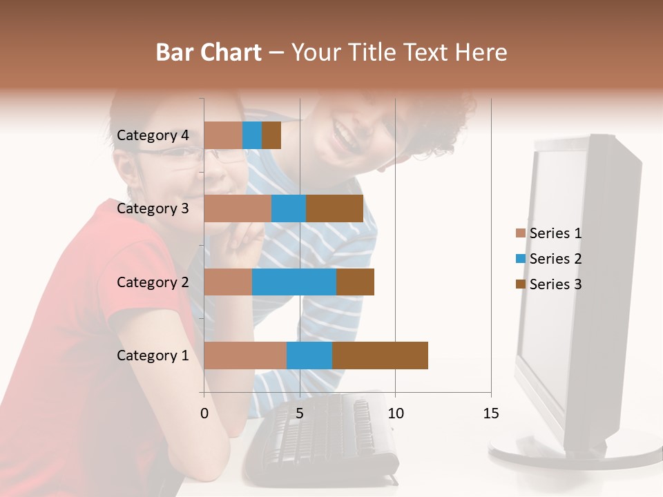 Studying Girl Schoolboy PowerPoint Template