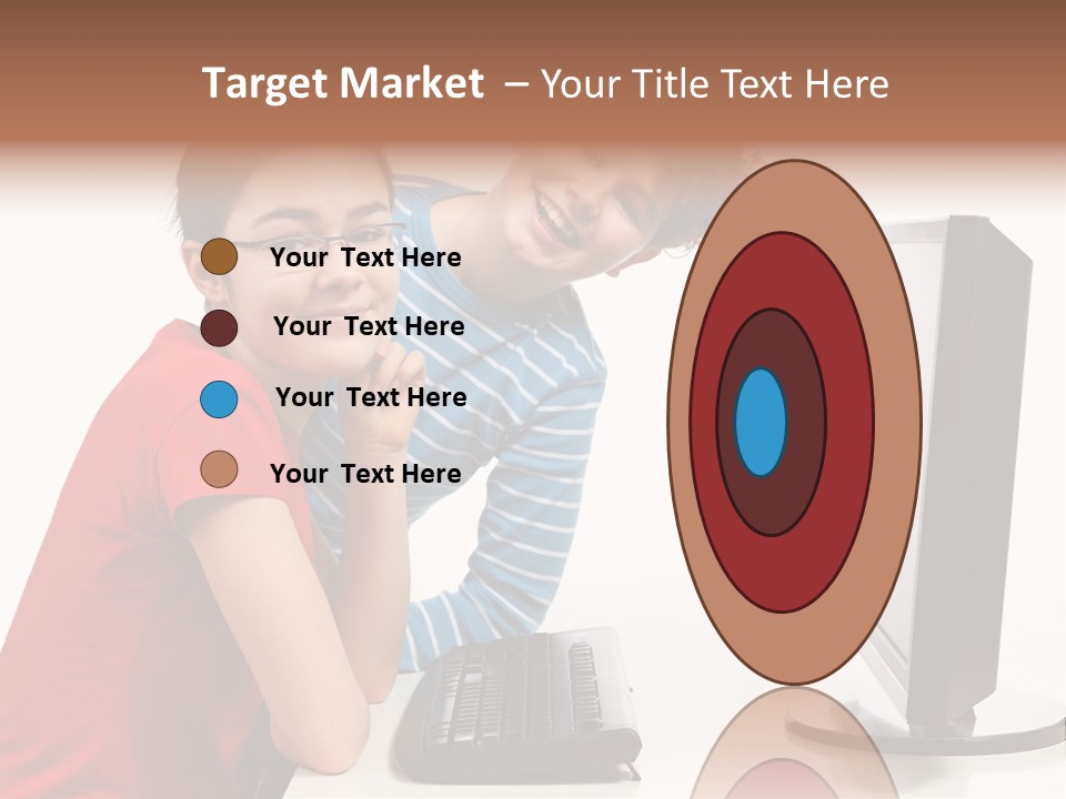 Studying Girl Schoolboy PowerPoint Template