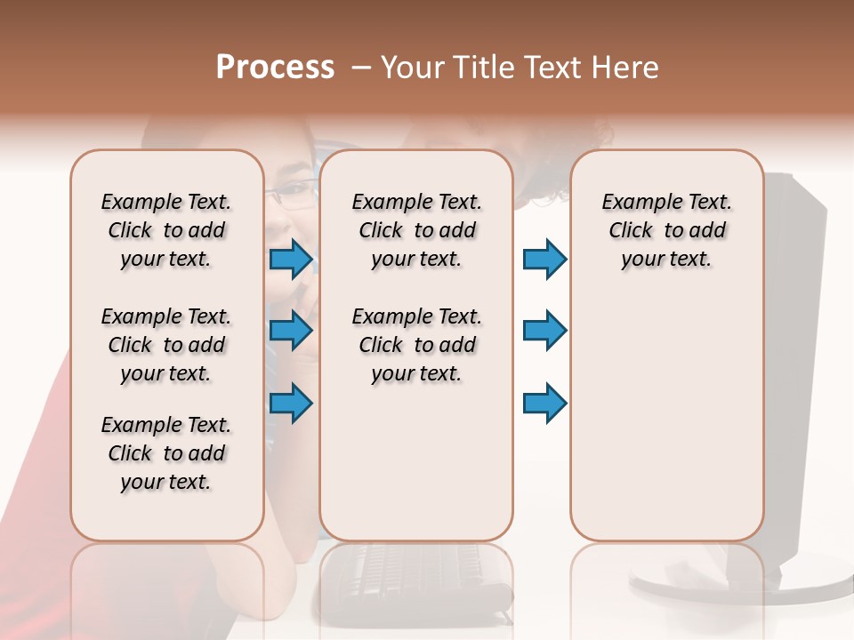 Studying Girl Schoolboy PowerPoint Template