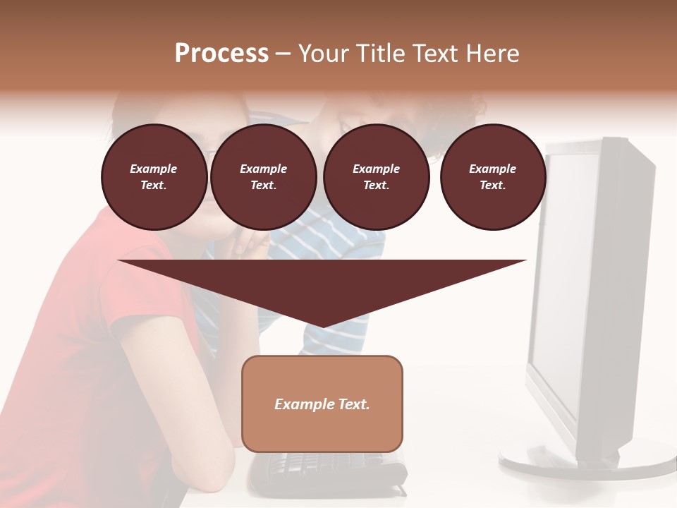 Studying Girl Schoolboy PowerPoint Template