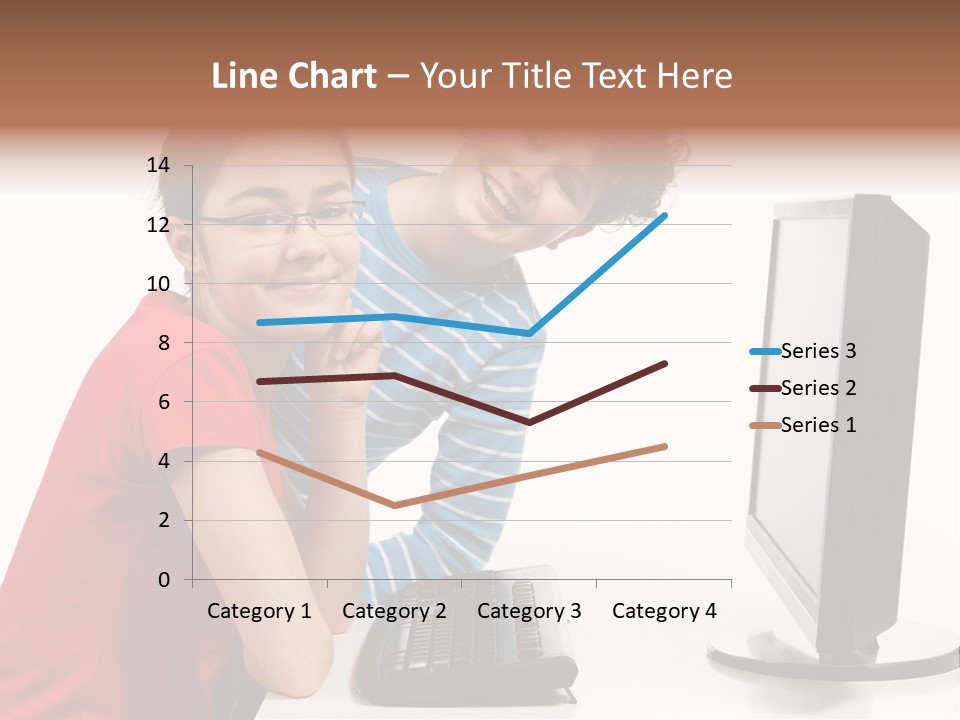 Studying Girl Schoolboy PowerPoint Template