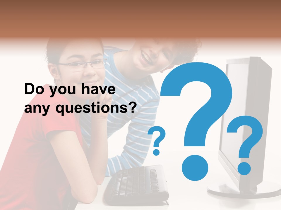 Studying Girl Schoolboy PowerPoint Template