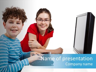 Learn Kid Monitor PowerPoint Template