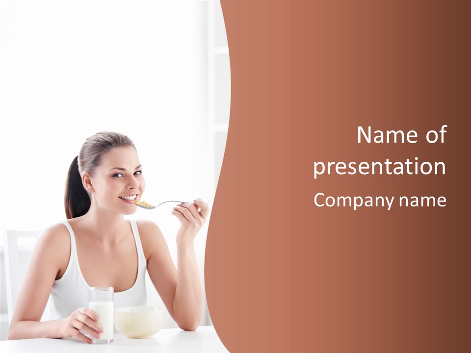 People White Indoor PowerPoint Template