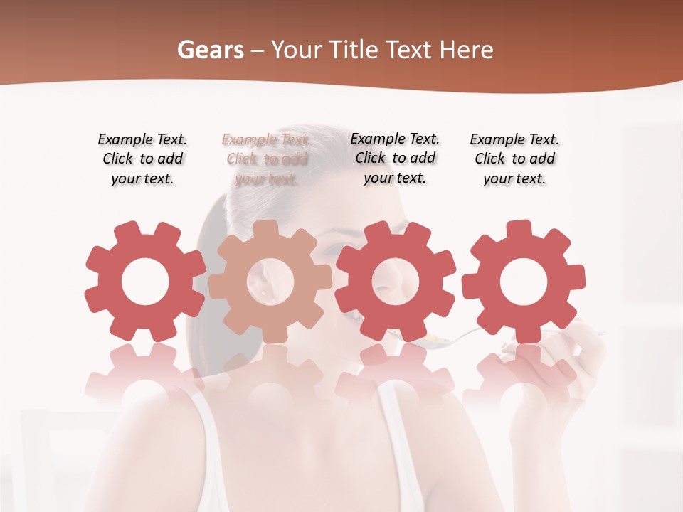 People White Indoor PowerPoint Template