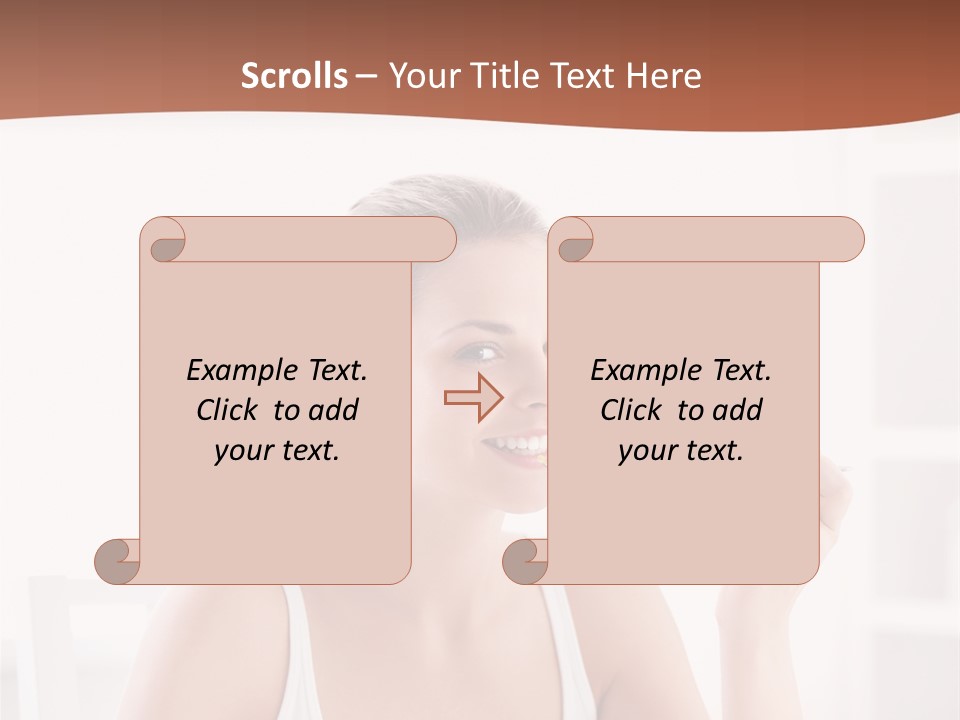 People White Indoor PowerPoint Template